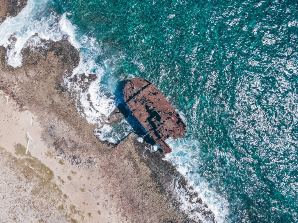 Klein Curaçao Island - Ship wreck